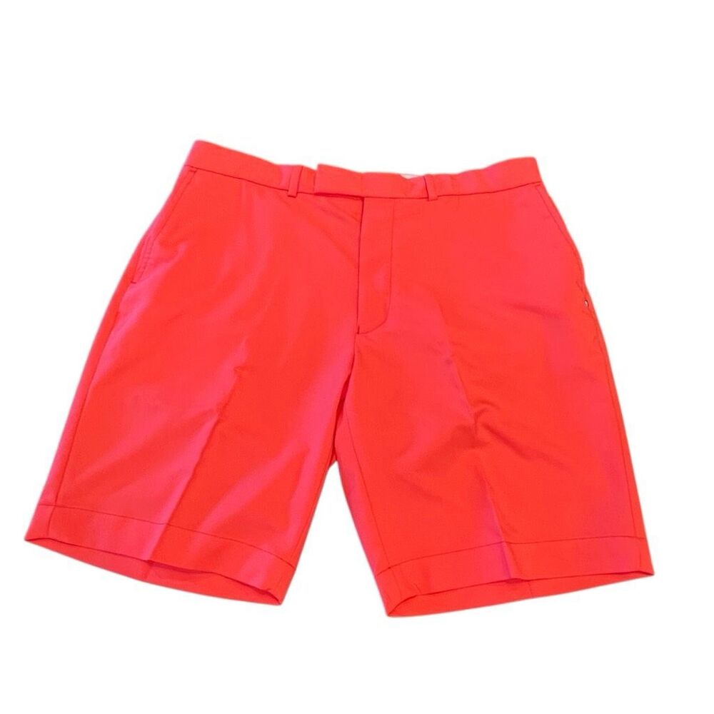 RLX Ralph Lauren Men's Flat Front Performance Golf Shorts Orange Size 36